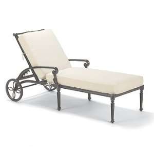  Carlisle Slate Outdoor Chaise Lounge Chair with Cushions 