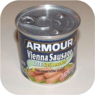 LITE Armour Star Vienna Sausage 5 oz Can Meat Food 50%