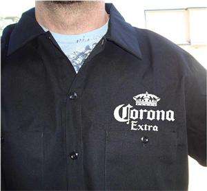 DICKIES Corona Beer Mechanic Work Shirt New Short Sleeve Button Up 