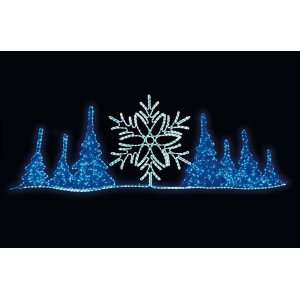 Boreal Snowflake   Christmas Light Display  Kitchen 