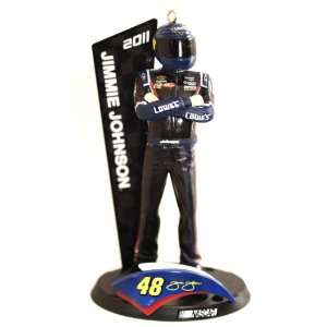  2011 NASCAR #48 Jimmie Johnson Figurine Christmas Ornament 
