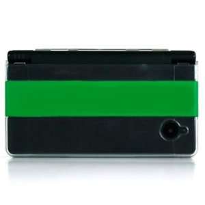  NINTENDO DSI GREEN / CLEAR Hard Plastic Snap On Protective 