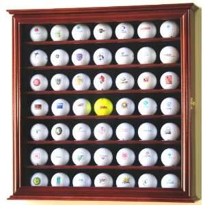 49 Golf Ball Display Case Cabinet Holder Rack w/ UV Protection:  