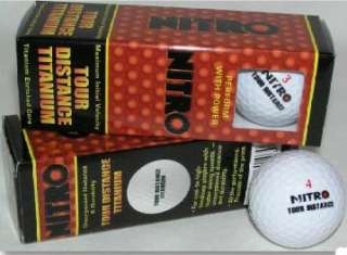 Nitro Tour Distance Titanium golf balls 15 pack for the average male 