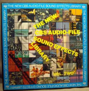 New CBS Audio File Sound Effects Library 3 X LP Vol 2  