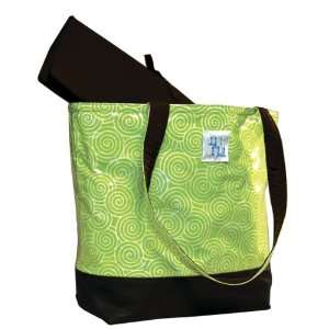  Madison Tote Diaper Bag in Lime Swirl Baby