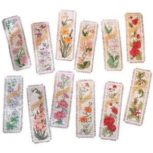   of The Month Bookmarks Counted Cross Stitch Kit Arts, Crafts & Sewing
