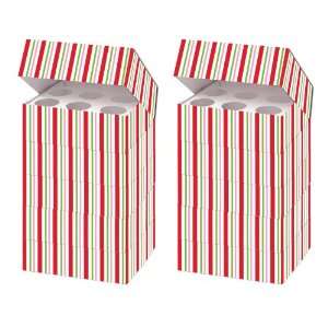  Christmas Candy Cane Stripe Cupcake Boxes (10)