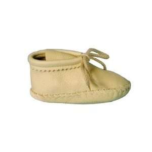 Footskins 150   Crème Toddler Deerskin Booties Color: Crème, Size 