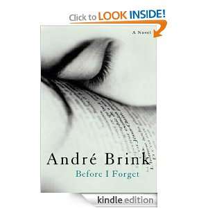  Before I Forget A Novel eBook Andre Brink Kindle Store