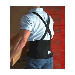 Scott Workforce Silver Low Back Support w/Elastic Suspenders, Black 