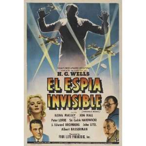   Movie Spanish 11x17 Ilona Massey Jon Hall Peter Lorre Cedric Hardwicke