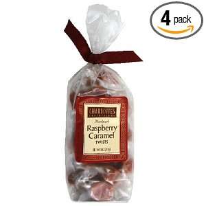 Charlottes Confections Caramels & Soft Chews, Raspberry Caramel, 8 