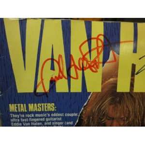 Van Halen David Lee Roth and Eddie Van Halen Van Halen Magazine 1985 