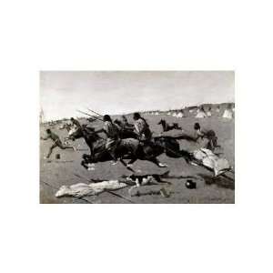 Frederic Remington   Indian VIllage Routed, Geronimo Fleeing From Camp 
