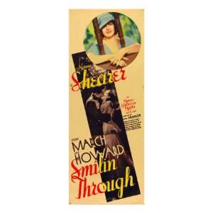 Smilin Through, Norma Shearer, Fredric March, Norma Shearer on Insert 