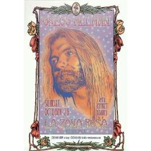 Gregg Allman Austin Original Concert Poster 2001
