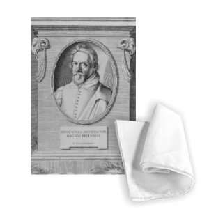 Inigo Jones (engraving) by Francesco   Tea Towel 100% Cotton 