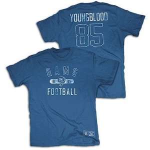Jack Youngblood #85 Los Angeles Rams Practice Field Legend Blue T 