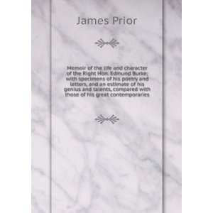   , compared with those of his great contemporaries James Prior Books