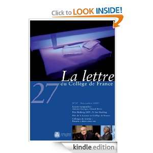 27  2009   La Lettre n° 27   lettre CDF (French Edition) Collège 