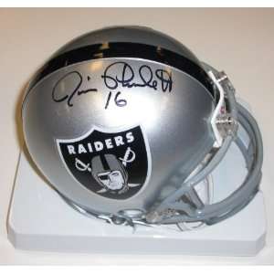 Jim Plunkett Autographed Oakland Raiders Mini Helmet