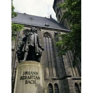 Monument to Johann Sebastian Bach Outside St. Thomas Church, Leipzig 