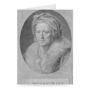 Johann Joachim Winckelmann (engraving) by   Greeting Card (Pack of 2 