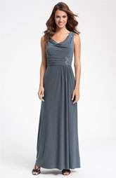 Alex Evenings Beaded Drape Neck Jersey Gown Was: $195.00 Now: $96.90 