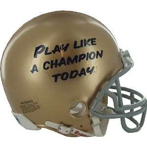 Lou Holtz Notre Dame Autographed Play Like a Champion Today Replica 