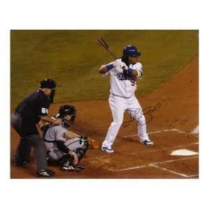 Manny Ramirez Los Angeles Dodgers   Batting   Autographed 16x20 