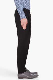 Paul Smith Black Pleated Pants for men  