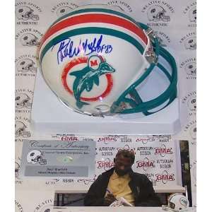 Paul Warfield   Autographed Mini Helmet   Miami Dolphins