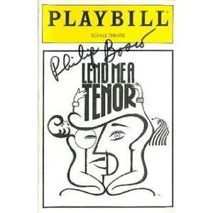   Tenor autographed Broadway Playbill by Philip Bosco