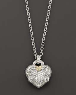 Judith Ripka Sterling Silver and White Sapphire Pavé Ambrosia Heart 