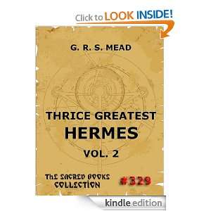  Hermes, Volume 2 (The Sacred Books) Various Authors, George Robert 