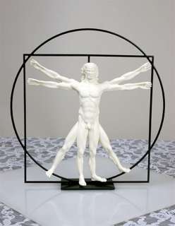 LEONARDO DA VINCI Art Statue Figurine Sculpture anatomy  