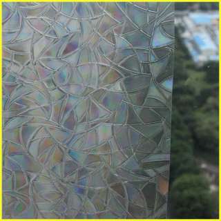 Decorative Privacy Window Film Treatments Colorful Ice 35in*7ft GW 007 