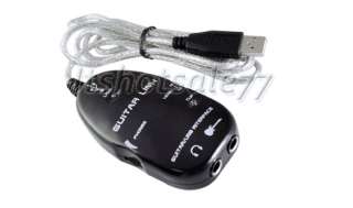 Guitar to USB Link Adapter Cable PC/MAC Audio Recording  