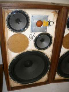 Vintage Pair The Fisher XP7 Speakers ~ XP 7 Acoustic Suspension 