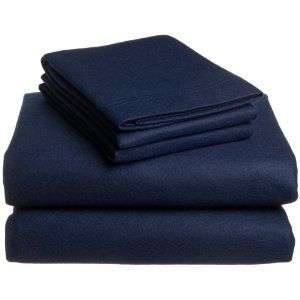 Fleece Sheet Set king NAVY blue  