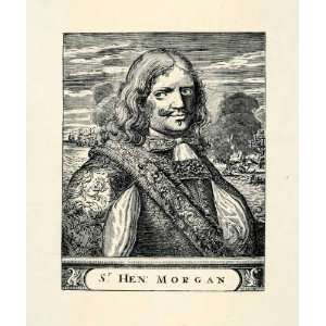  1951 Offset Lithograph Sir Henry Morgan Pirate Buccaneer 