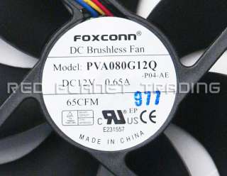 Foxconn Fan Part Number  PVA080G12Q