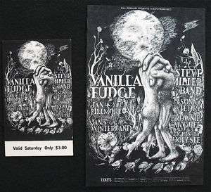 VANILLA FUDGE/ STEVE MILLER BAND FILLMORE 1968 BG 101  