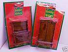 DOLL HOUSE FURNITURE 2 PIECES ARMOIRE & CHINA HUTCH NIP