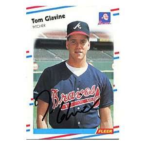 Tom Glavine Autographed / Signed 1988 Fleer Card