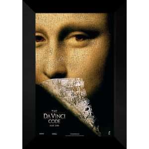    The DaVinci Code FRAMED Movie Poster Tom Hanks