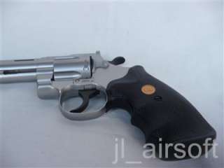 TSD/ UHC .357 Python 8 inch Gas Airsoft Revolver Silver Colt pistol 