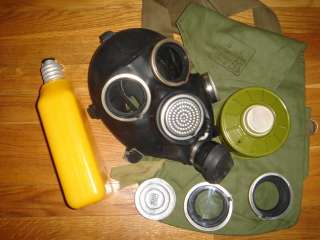 Russian USSR black rubber gas mask GP 7V, Lot of 100  