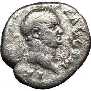 VESPASIAN 70AD Rare Authentic Ancient Silver Roman Coin VESTA FAMILY 
